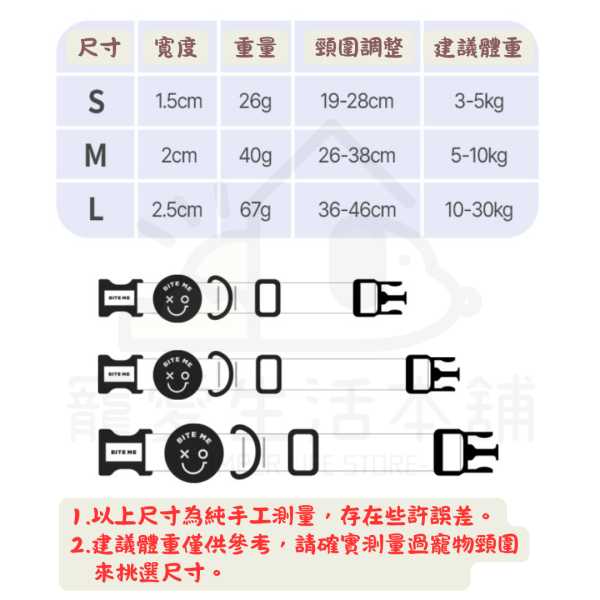 BITE ME馬卡龍防水項圈 狗項圈 貓項圈 寵物項圈 biteme：圖片 9