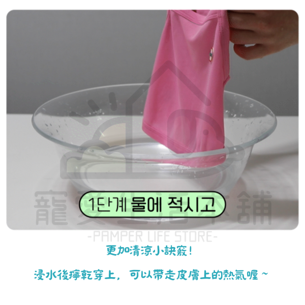 -大狗賣場-BITE ME 韓國涼感降溫T恤 正韓 寵物衣服 狗背心 寵物防曬 biteme：圖片 5