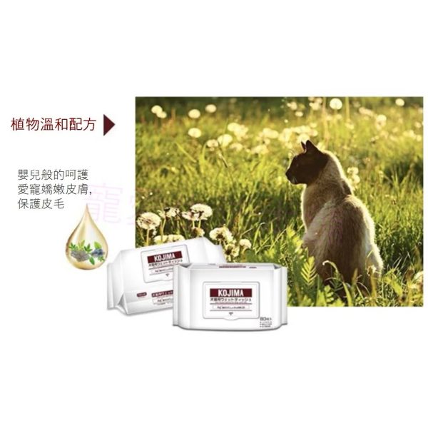 kojima寵物濕紙巾80抽