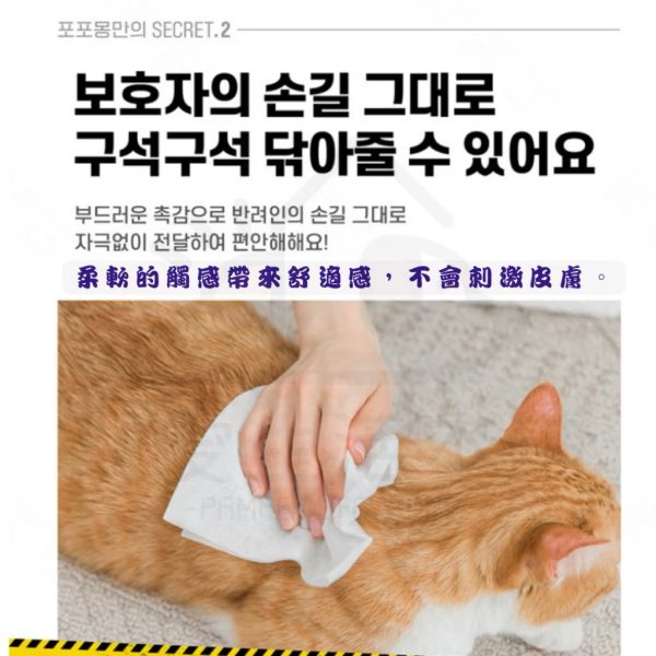 韓國PAWPAWMONG寵物護膚濕紙巾 便攜式30片:包