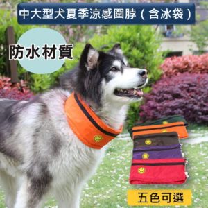 寵物素色防水降溫圍脖