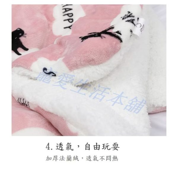 加厚寵物羊羔絨保暖毯子