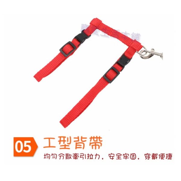 貓咪工字形胸背帶 含牽引繩