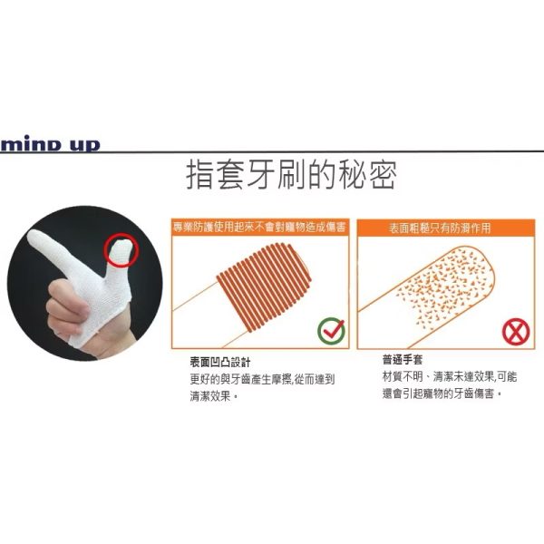 日本mind up寵物指套牙刷