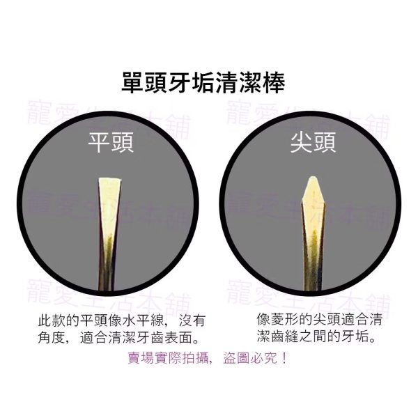 mind up寵物單頭牙垢棒 尖頭 平頭