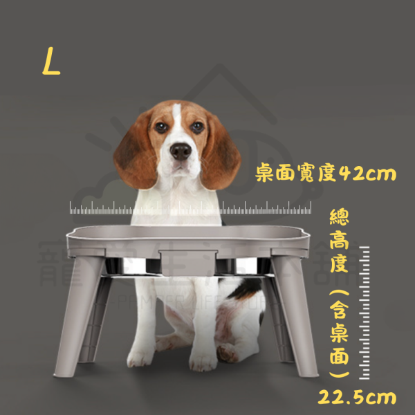寵物雙碗高腳餐桌（三種尺寸）